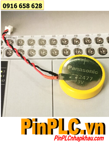 Panasonic CR2477, Pin 3v lithium 1000mAh Panasonic CR2477 (Loại zắc cắm) chính hãng 